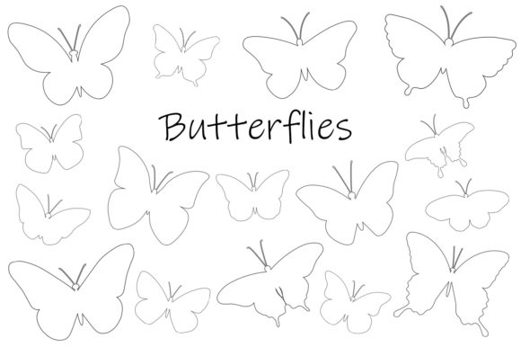 Butterflies Graphics: A Delicate Embroidery Design for Romantic Projects