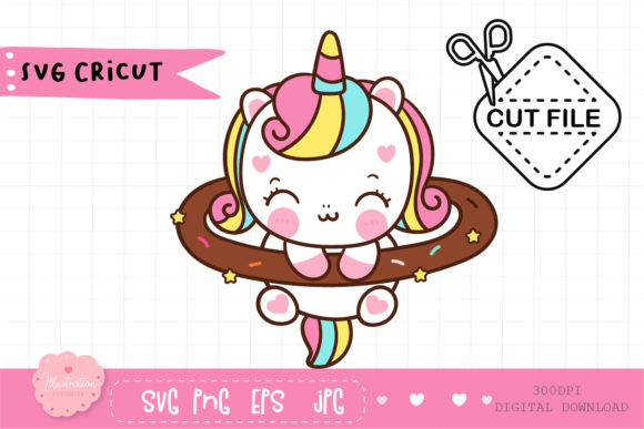 Cute Unicorn SVG with Sweet Donut – A Kawaii Embroidery Design Review