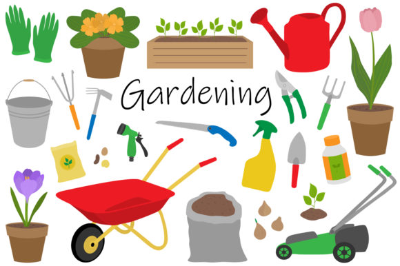 Gardening Vector Set for Embroidery Projects