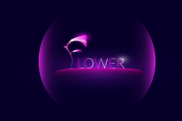 Glowing Flower Embroidery Design Review: A Radiant Typographic Choice