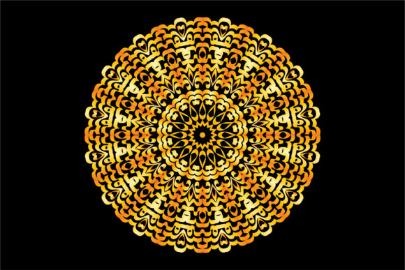 Mandala Ornament Pattern Drawing 256 for Real Embroidery Projects