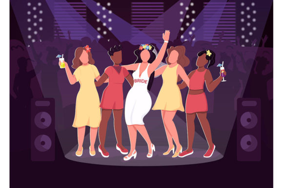 Nightclub Party Flat Color Illustration Review: Vibrant and Versatile