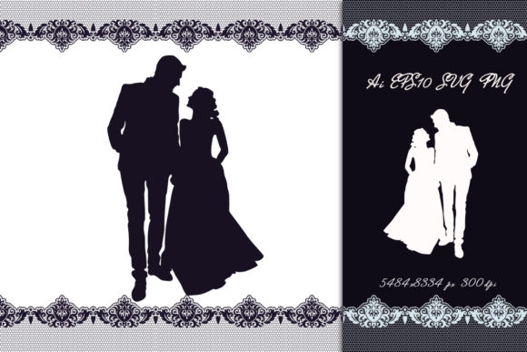 Silhouette Bride and Groom SVG: A Versatile Design for Real Projects