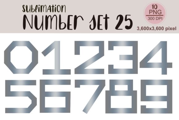 Sublimation Number Set 25, Silver Number Review for Real Projects