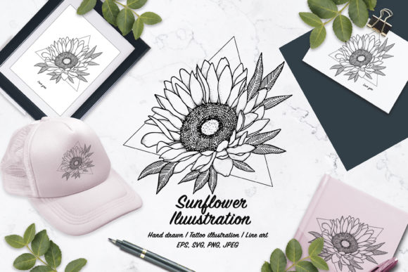 Sunflower Vector Illustration Tattoo: A Designer’s Perspective