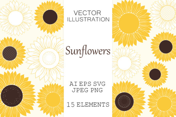 Sunflowers SVG: A Romantic Silhouette for Real Embroidery Projects