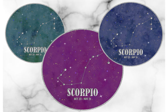 Zodiac Star Signs - Scorpio: A Bold Embroidery Design for Real Projects